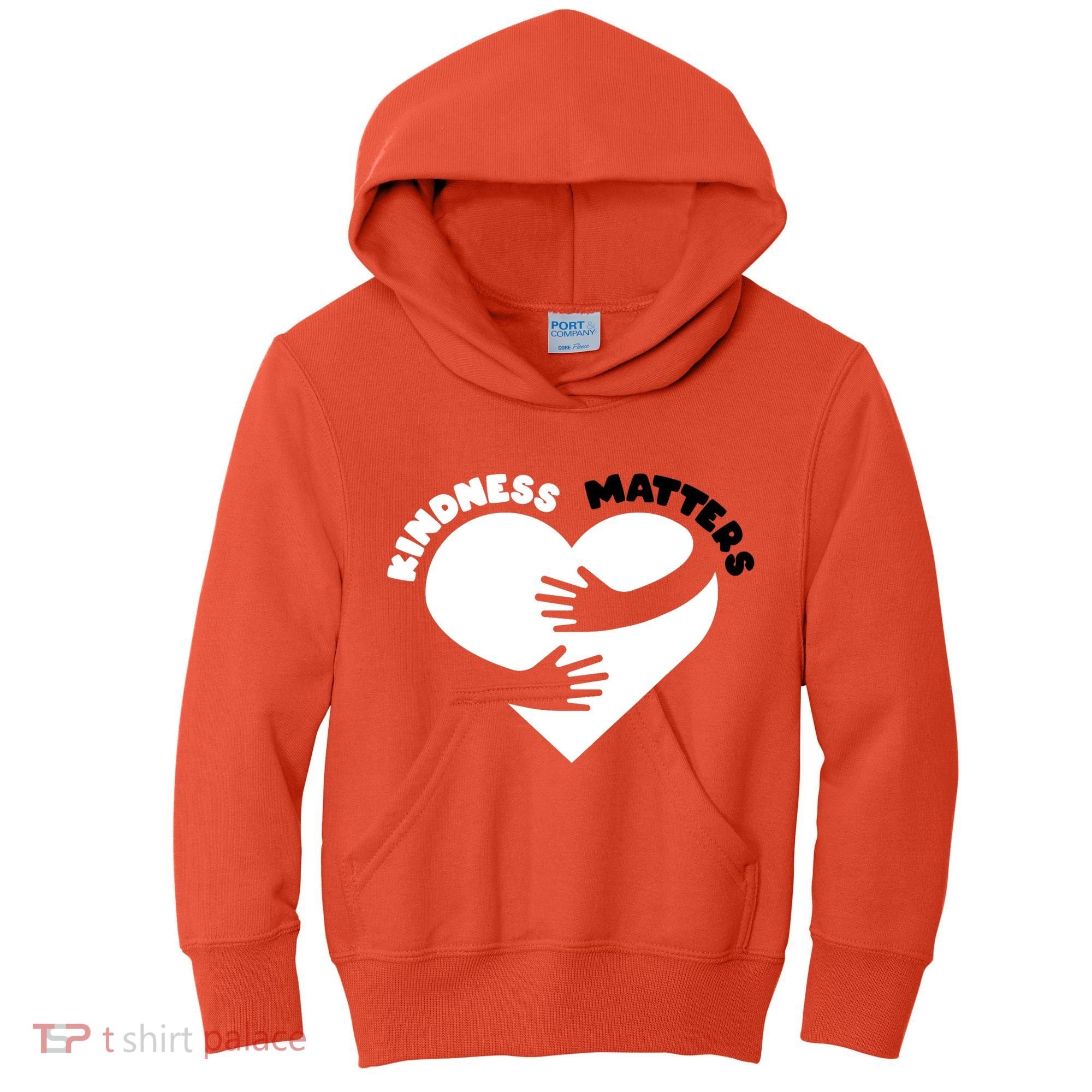 Unity Day Orange Anti Bullying Kindness Matters Kids Hoodie