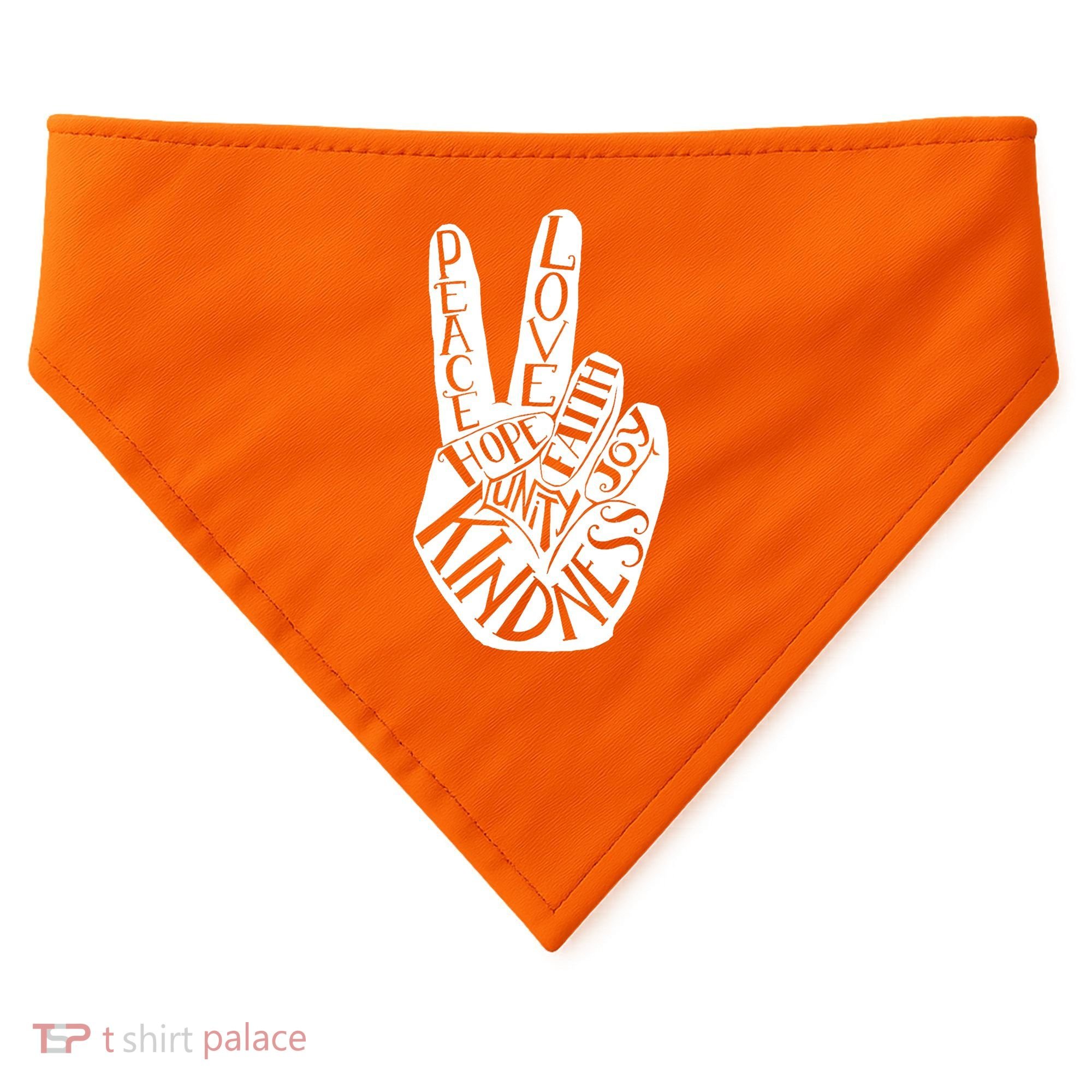 Unity Day Orange Kindness Antibulliyng Be Kind Teacher USA-Made Doggie Bandana