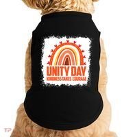 Unity Day Orange Kindness Takes Courage Unity Day Kids Doggie Tank thumb 0