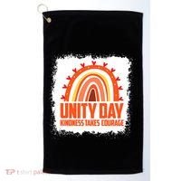 Unity Day Orange Kindness Takes Courage Unity Day Kids Golf Towel thumb 0