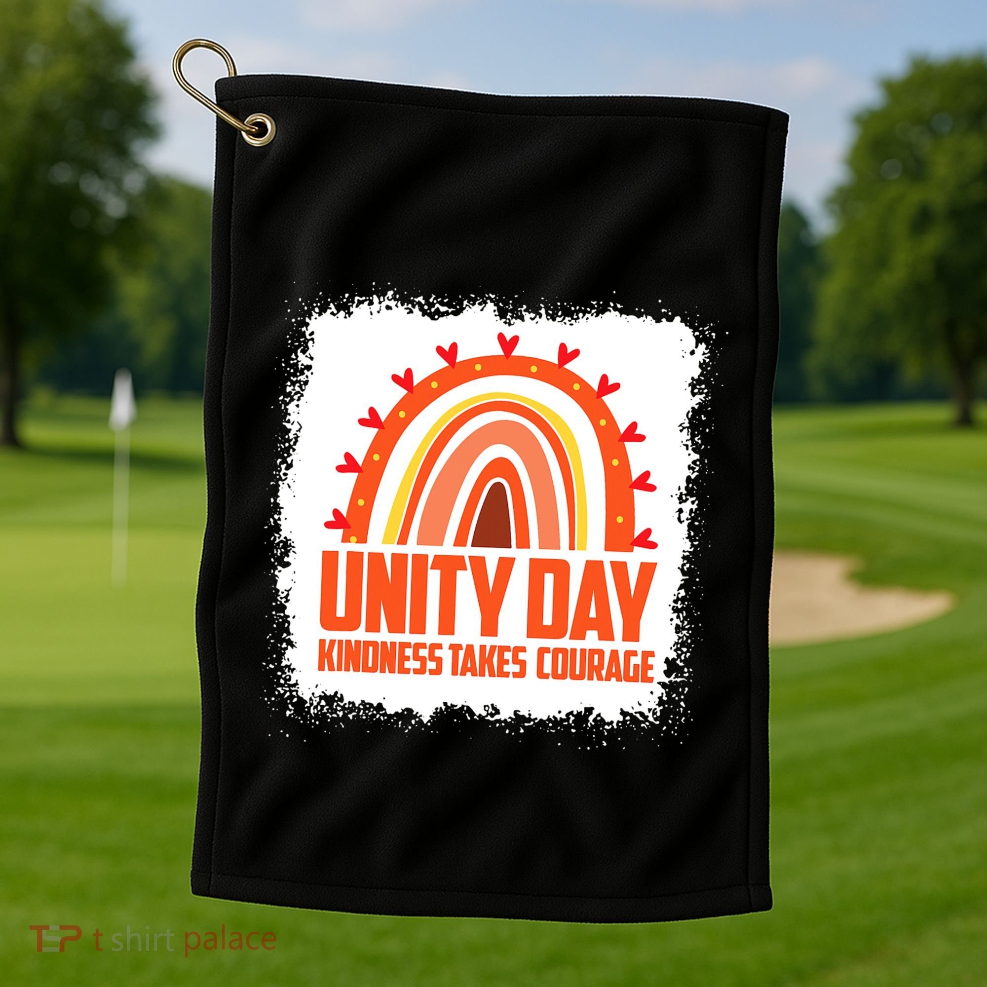 Unity Day Orange Kindness Takes Courage Unity Day Kids Golf Towel