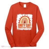 Unity Day Orange Kindness Takes Courage Unity Day Kids Long Sleeve Shirt thumb 0