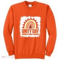 Unity Day Orange Kindness Takes Courage Unity Day Kids Sweatshirt thumb 0