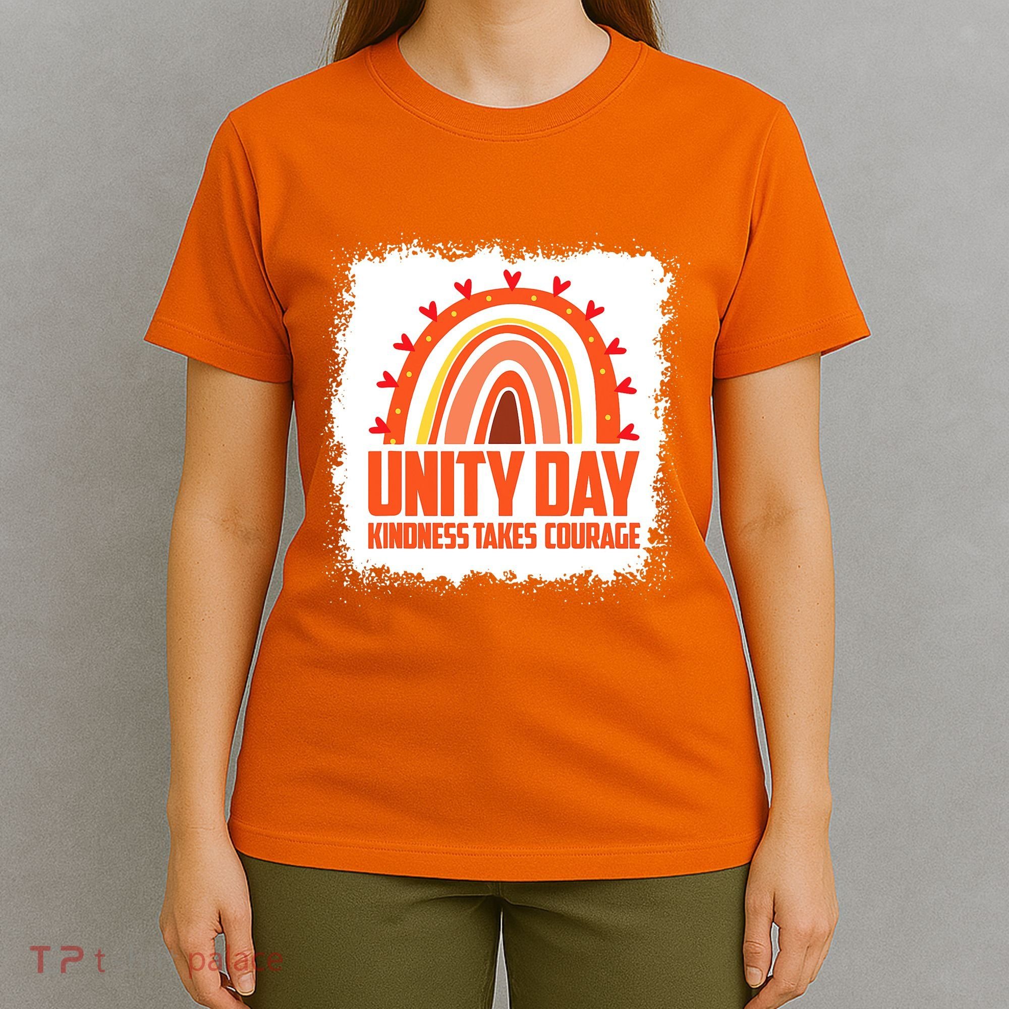 Unity Day Orange Kindness Takes Courage Unity Day Kids T-Shirt