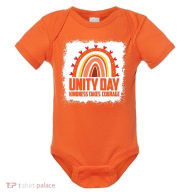 Unity Day Orange Kindness Takes Courage Unity Day Kids Baby Bodysuit