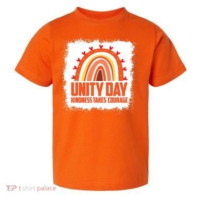 Unity Day Orange Kindness Takes Courage Unity Day Kids Toddler T-Shirt