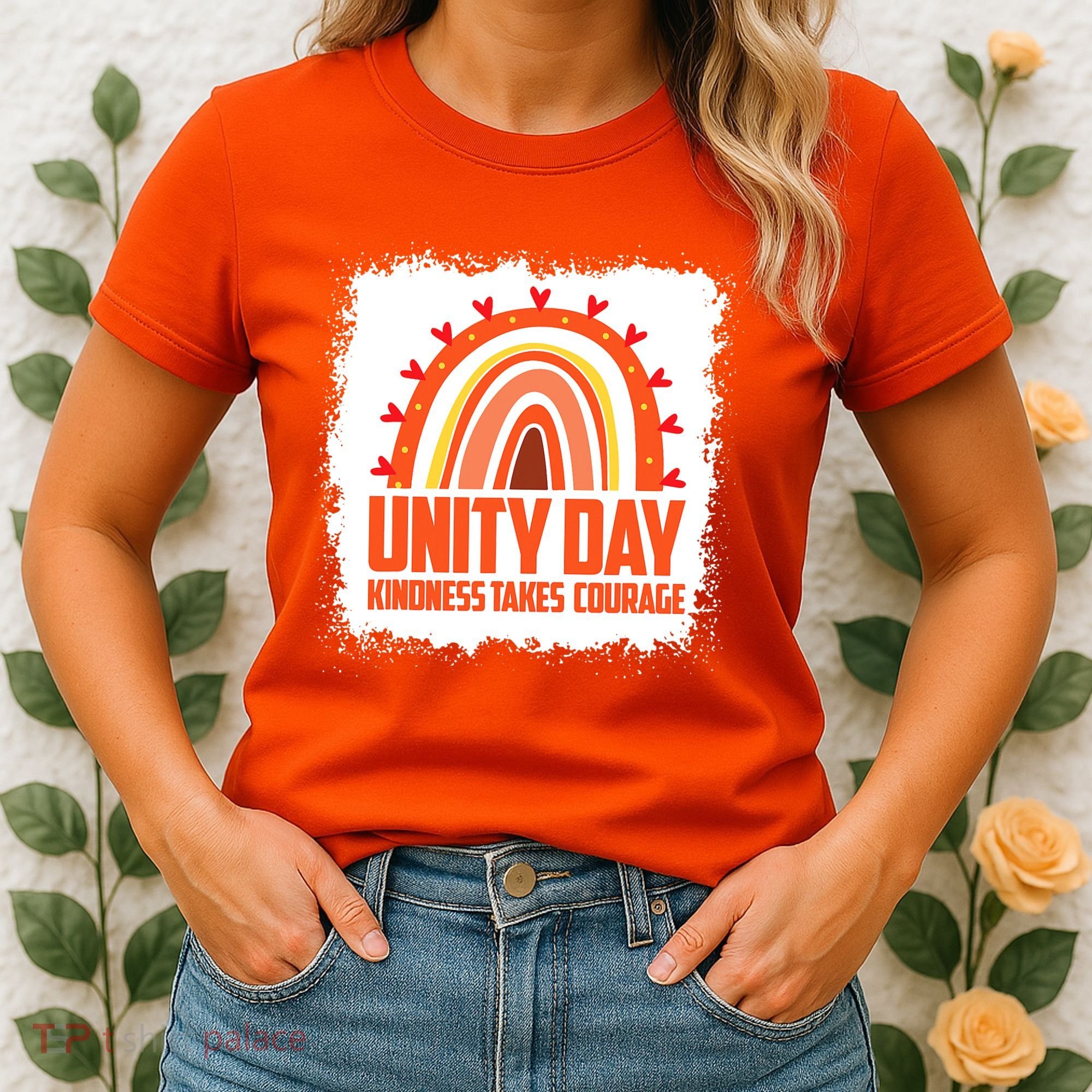 Unity Day Orange Kindness Takes Courage Unity Day Kids Women's T-Shirt