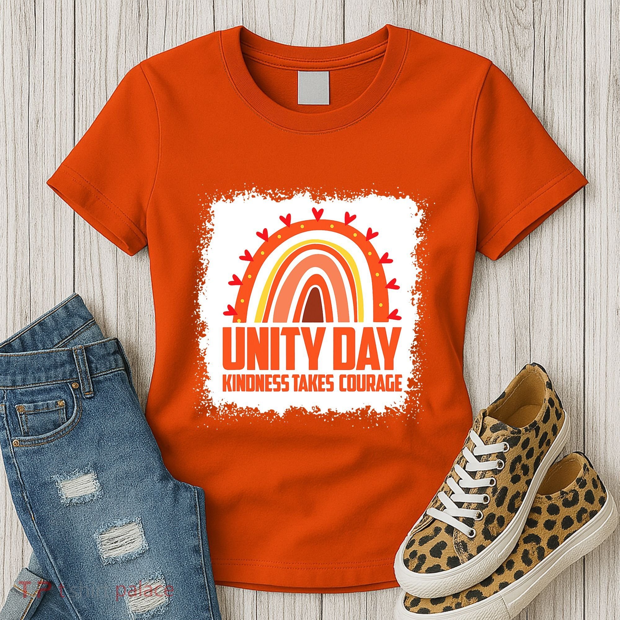 Unity Day Orange Kindness Takes Courage Unity Day Kids Women's T-Shirt