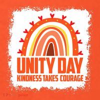 Unity Day Orange Kindness Takes Courage Unity Day Kids Women's T-Shirt thumb 6