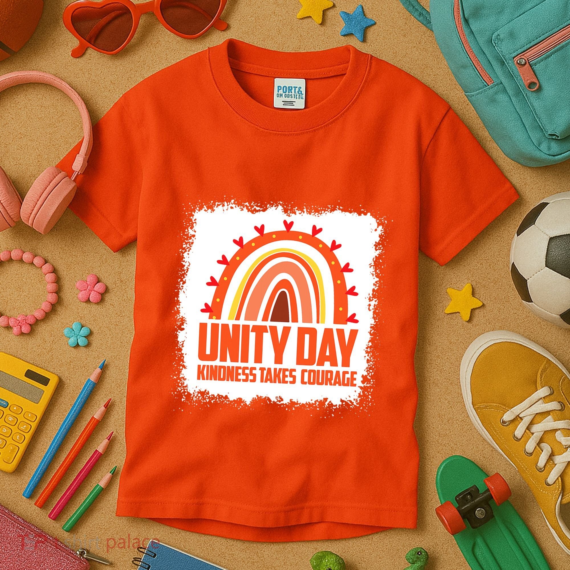 Unity Day Orange Kindness Takes Courage Unity Day Kids Kids T-Shirt