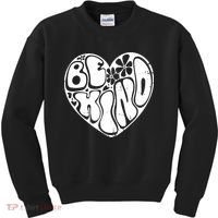 Unity Day Orange Heart Be Kind Anti Bullying Kids Sweatshirt thumb 0
