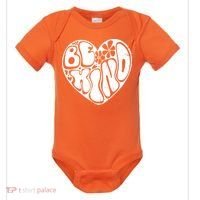 Unity Day Orange Heart Be Kind Anti Bullying Baby Bodysuit thumb 0