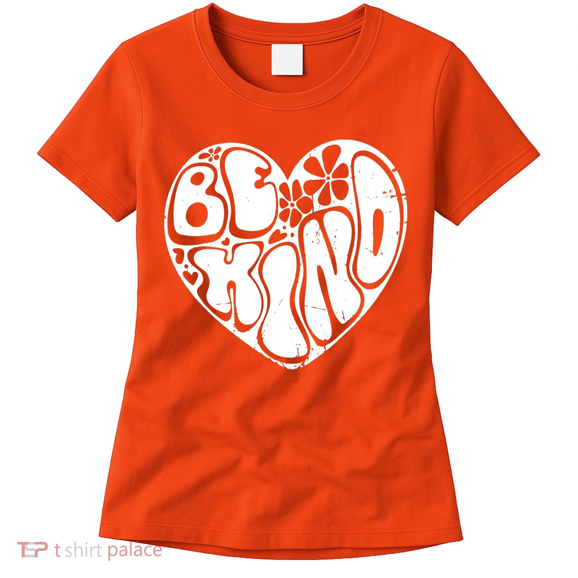 Unity Day Orange Heart Be Kind Anti Bullying Women's T-Shirt