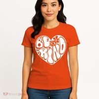 Unity Day Orange Heart Be Kind Anti Bullying Women's T-Shirt thumb 4