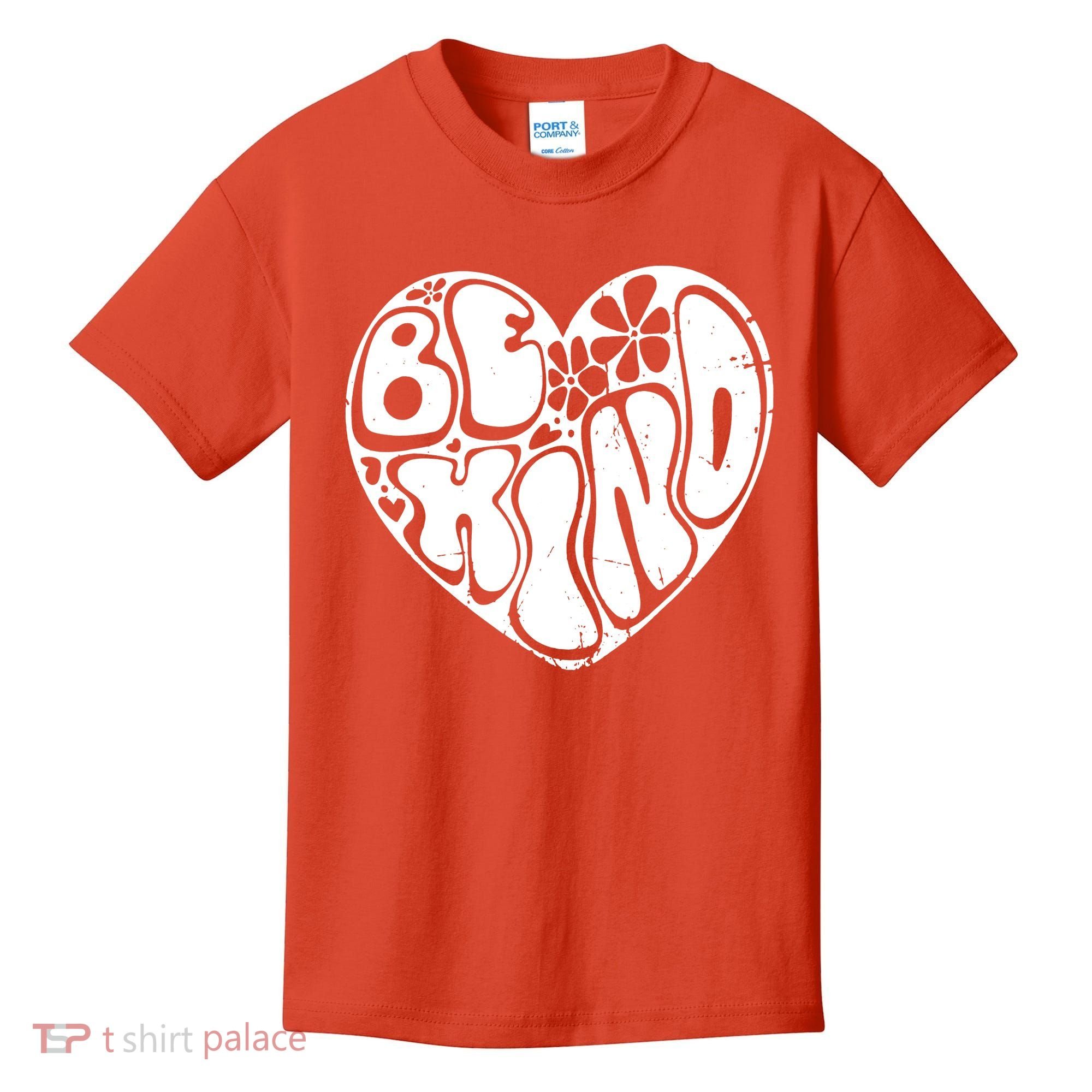 Unity Day Orange Heart Be Kind Anti Bullying Kids T-Shirt
