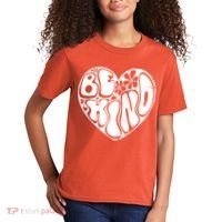 Unity Day Orange Heart Be Kind Anti Bullying Kids T-Shirt thumb 2