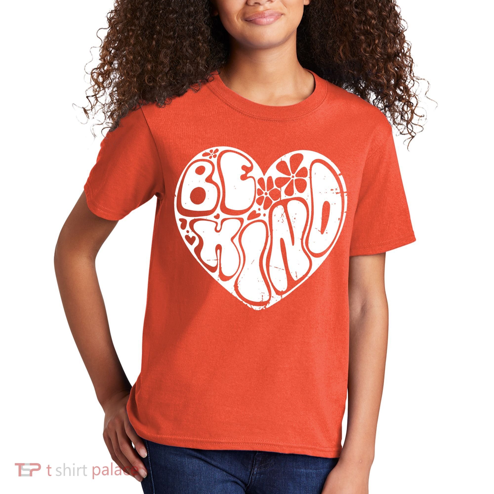 Unity Day Orange Heart Be Kind Anti Bullying Kids T-Shirt
