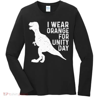 Unity Day Orange Unity Day Dinosaur Women's Long Sleeve Shirt