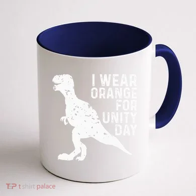 Unity Day Orange Unity Day Dinosaur Coffee Mug back