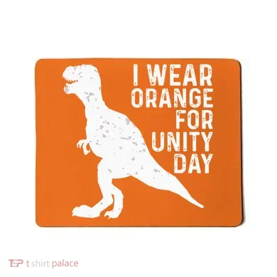 Unity Day Orange Unity Day Dinosaur Mousepad