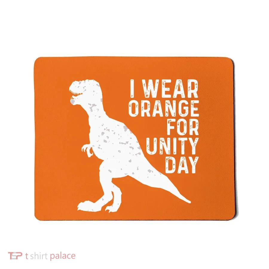 Unity Day Orange Unity Day Dinosaur Mousepad