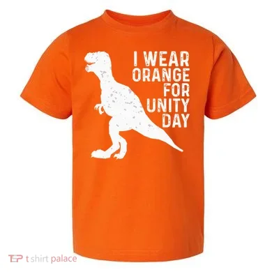 Unity Day Orange Unity Day Dinosaur Toddler T-Shirt