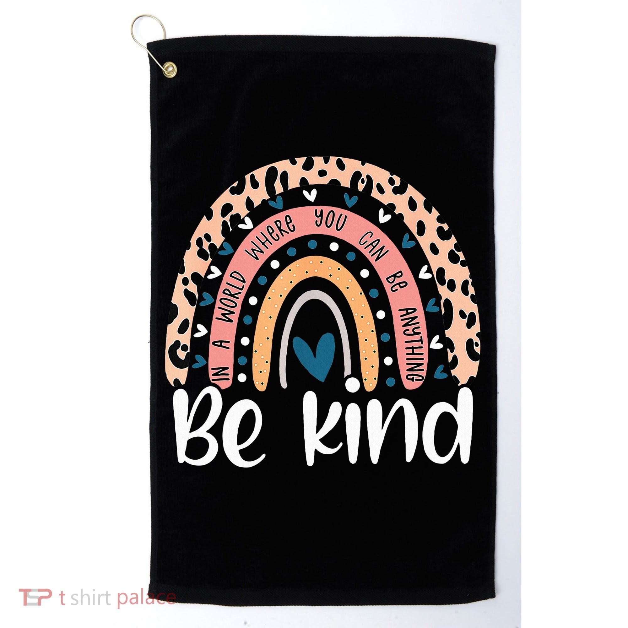 Unity Day Orange Anti Bullying Leopard Golf Towel