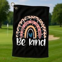 Unity Day Orange Anti Bullying Leopard Golf Towel thumb 1