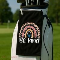 Unity Day Orange Anti Bullying Leopard Golf Towel thumb 2