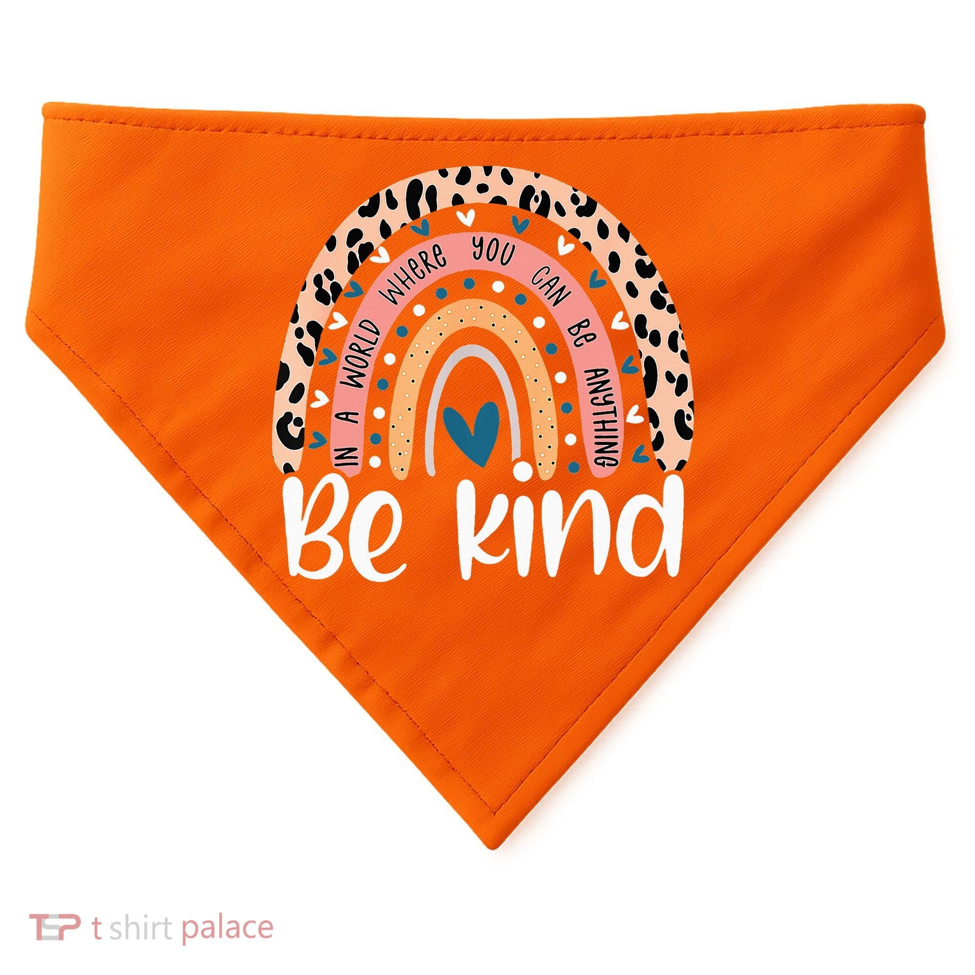 Unity Day Orange Anti Bullying Leopard USA-Made Doggie Bandana