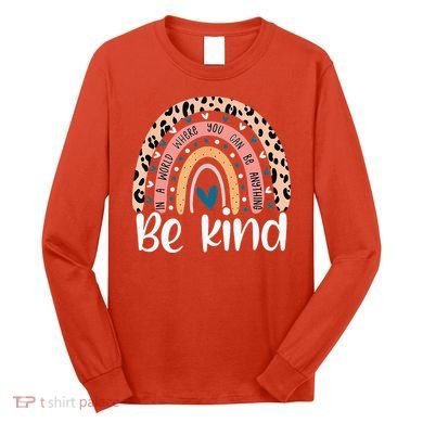 Unity Day Orange Anti Bullying Leopard Long Sleeve Shirt