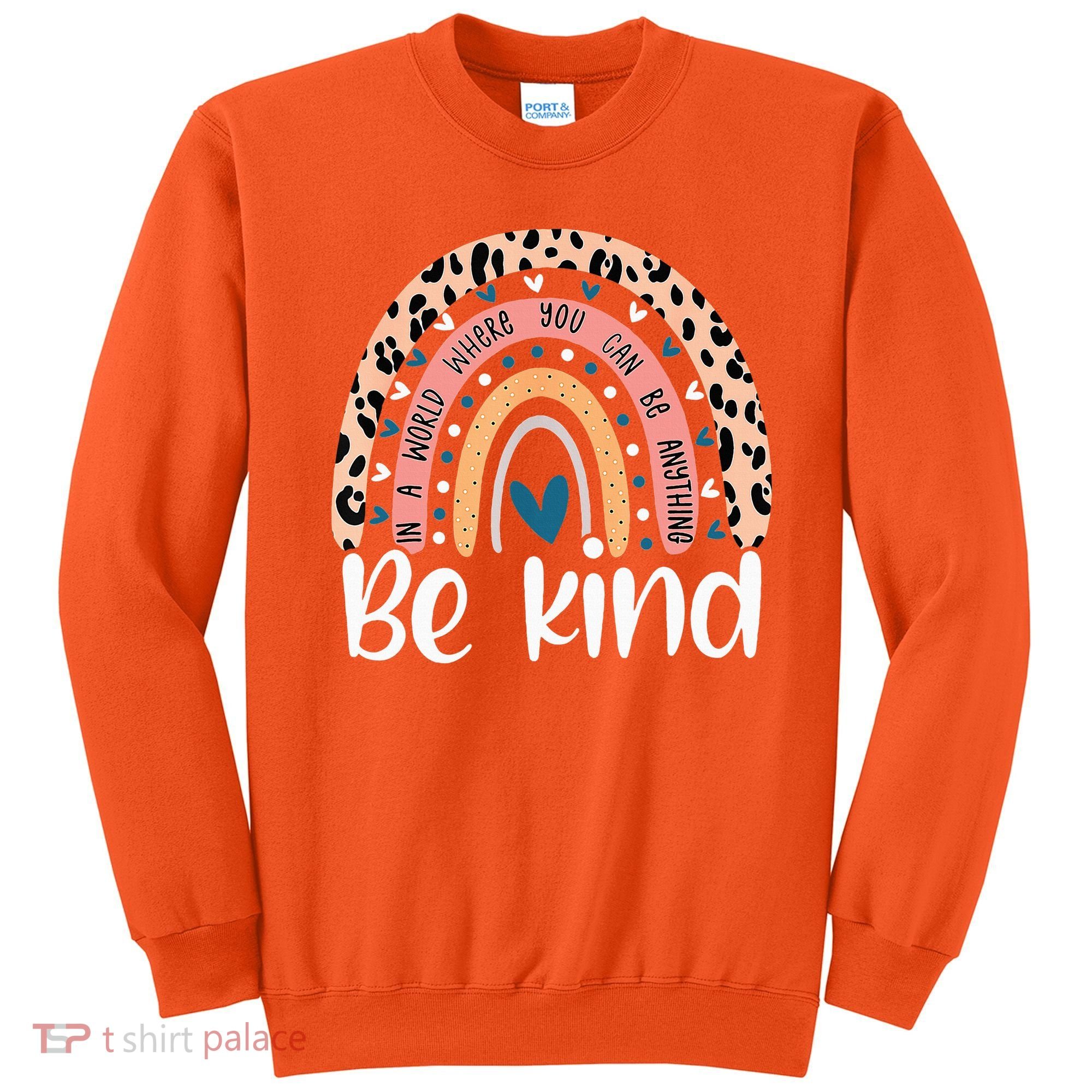 Unity Day Orange Anti Bullying Leopard Sweatshirt