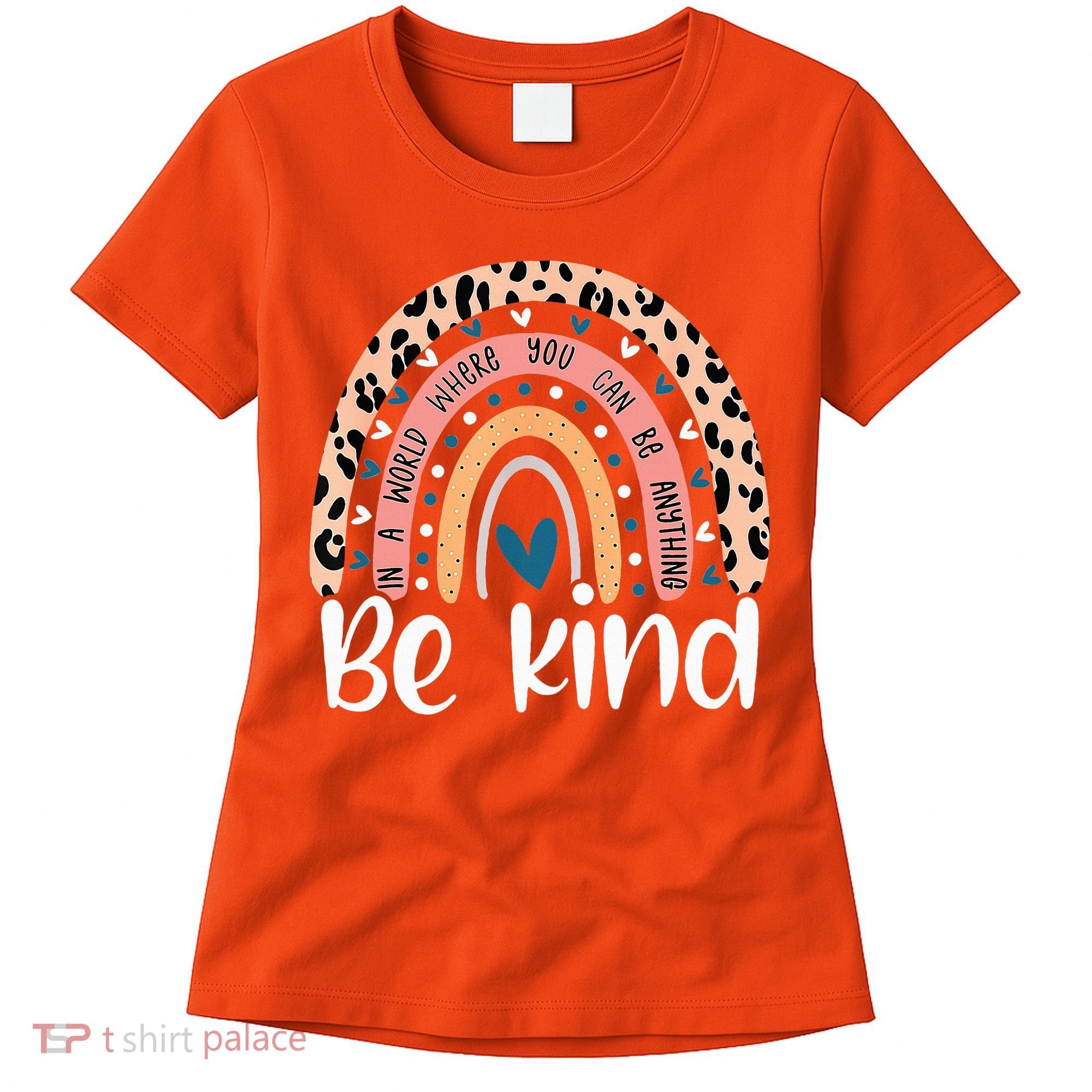 Unity Day Orange Anti Bullying Leopard Women's T-Shirt