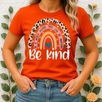Unity Day Orange Anti Bullying Leopard Women's T-Shirt thumb 2