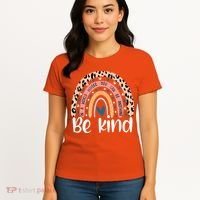 Unity Day Orange Anti Bullying Leopard Women's T-Shirt thumb 4
