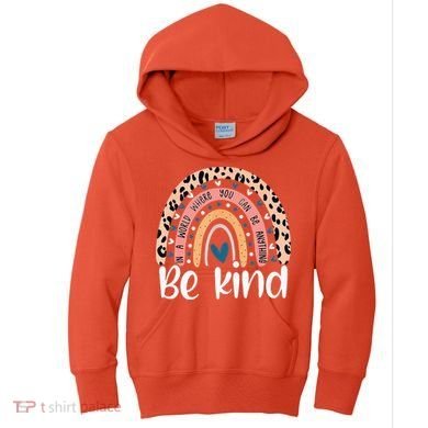 Unity Day Orange Anti Bullying Leopard Kids Hoodie