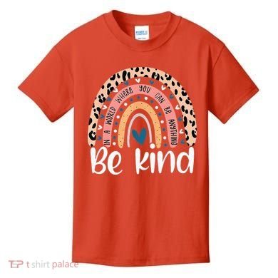 Unity Day Orange Anti Bullying Leopard Kids T-Shirt