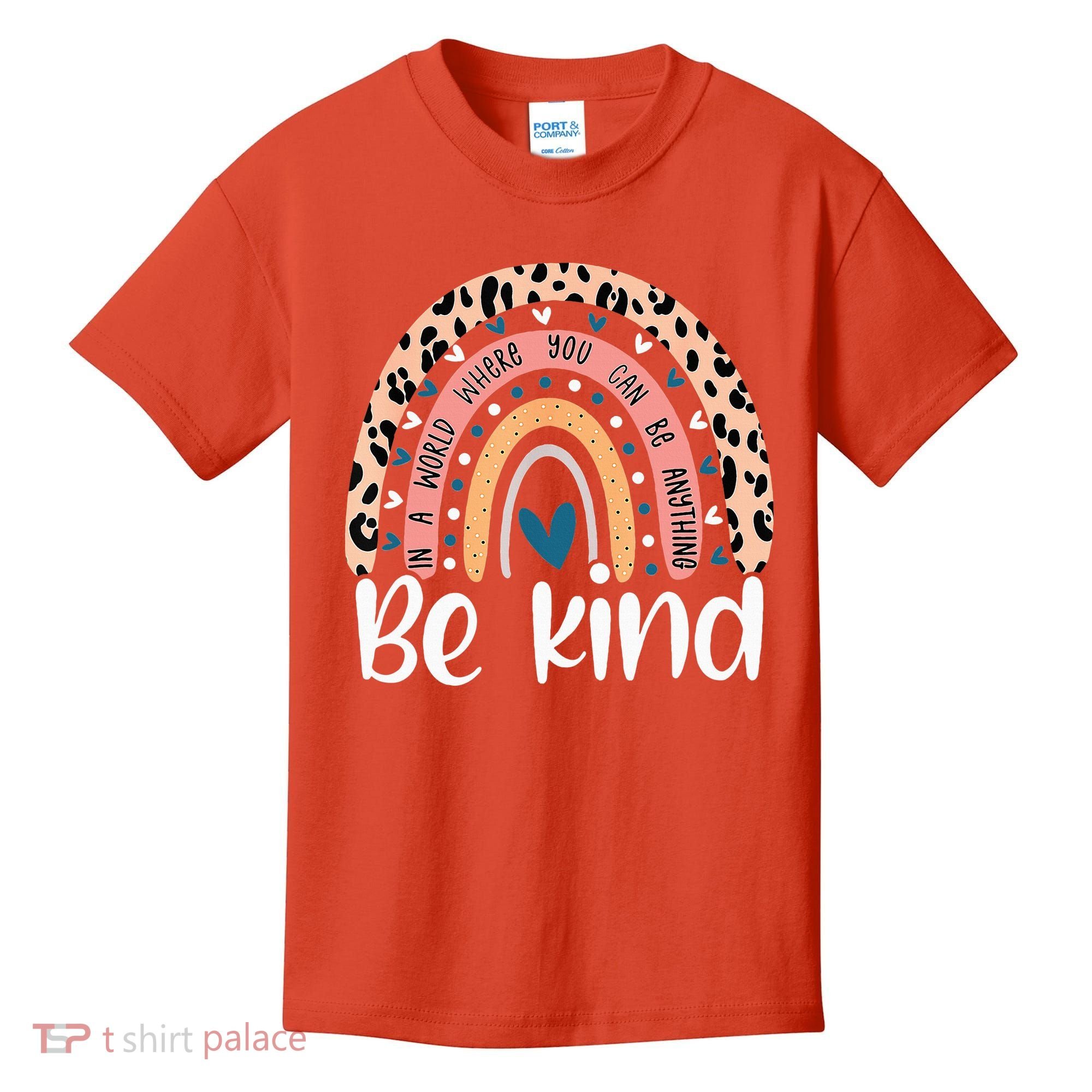 Unity Day Orange Anti Bullying Leopard Kids T-Shirt