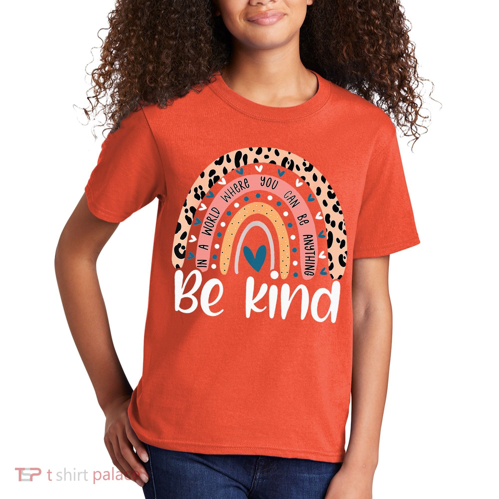 Unity Day Orange Anti Bullying Leopard Kids T-Shirt