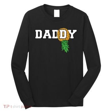 Upside Down Pineapple Swinger Daddy Men Long Sleeve Shirt