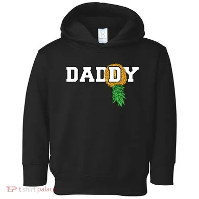 Upside Down Pineapple Swinger Daddy Men Toddler Hoodie