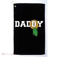 Upside Down Pineapple Swinger Daddy Men Golf Towel thumb 0