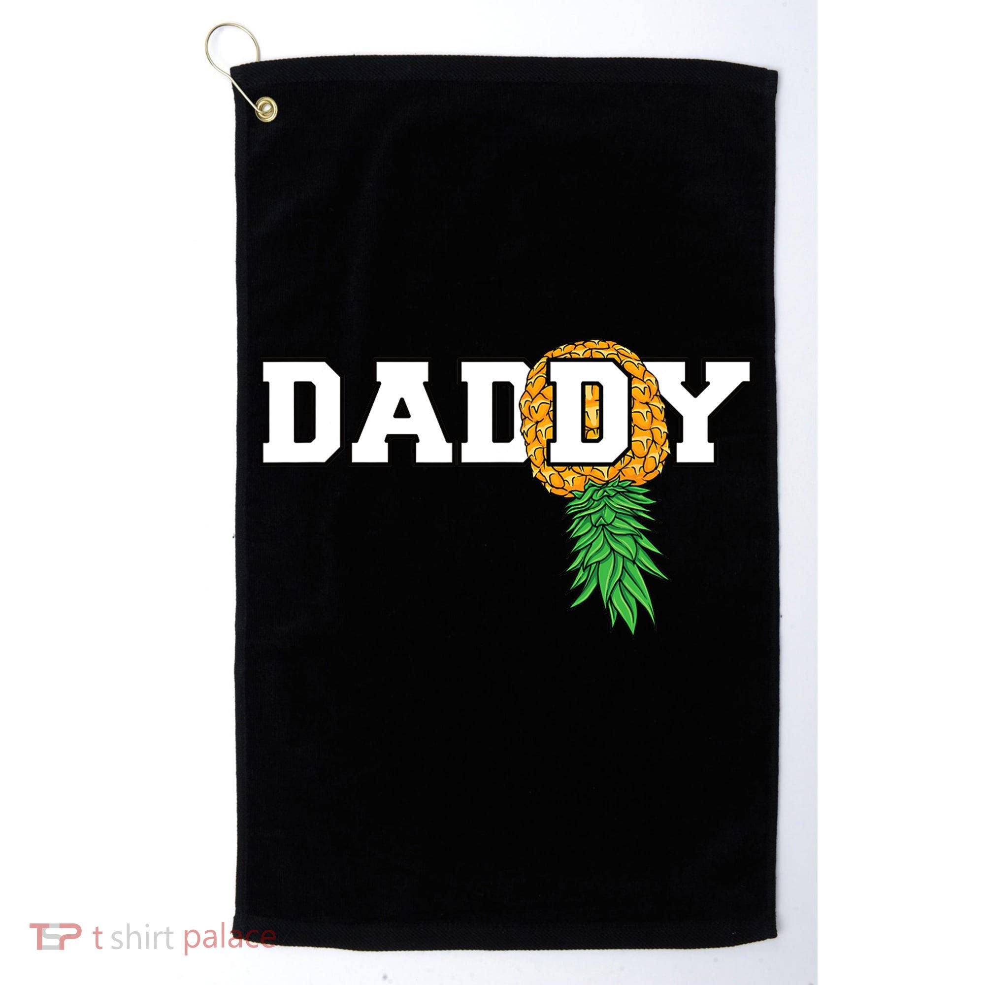 Upside Down Pineapple Swinger Daddy Men Golf Towel