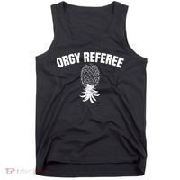 Upside Down Pineapple Group Sex Orgy Referee Swingers Tank Top thumb 0