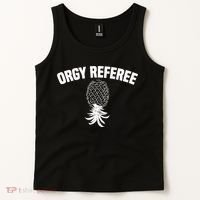 Upside Down Pineapple Group Sex Orgy Referee Swingers Tank Top thumb 2
