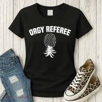 Upside Down Pineapple Group Sex Orgy Referee Swingers Women's T-Shirt thumb 3