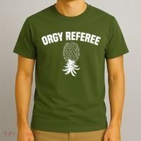 Upside Down Pineapple Group Sex Orgy Referee Swingers T-Shirt thumb 3
