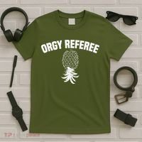 Upside Down Pineapple Group Sex Orgy Referee Swingers T-Shirt thumb 5