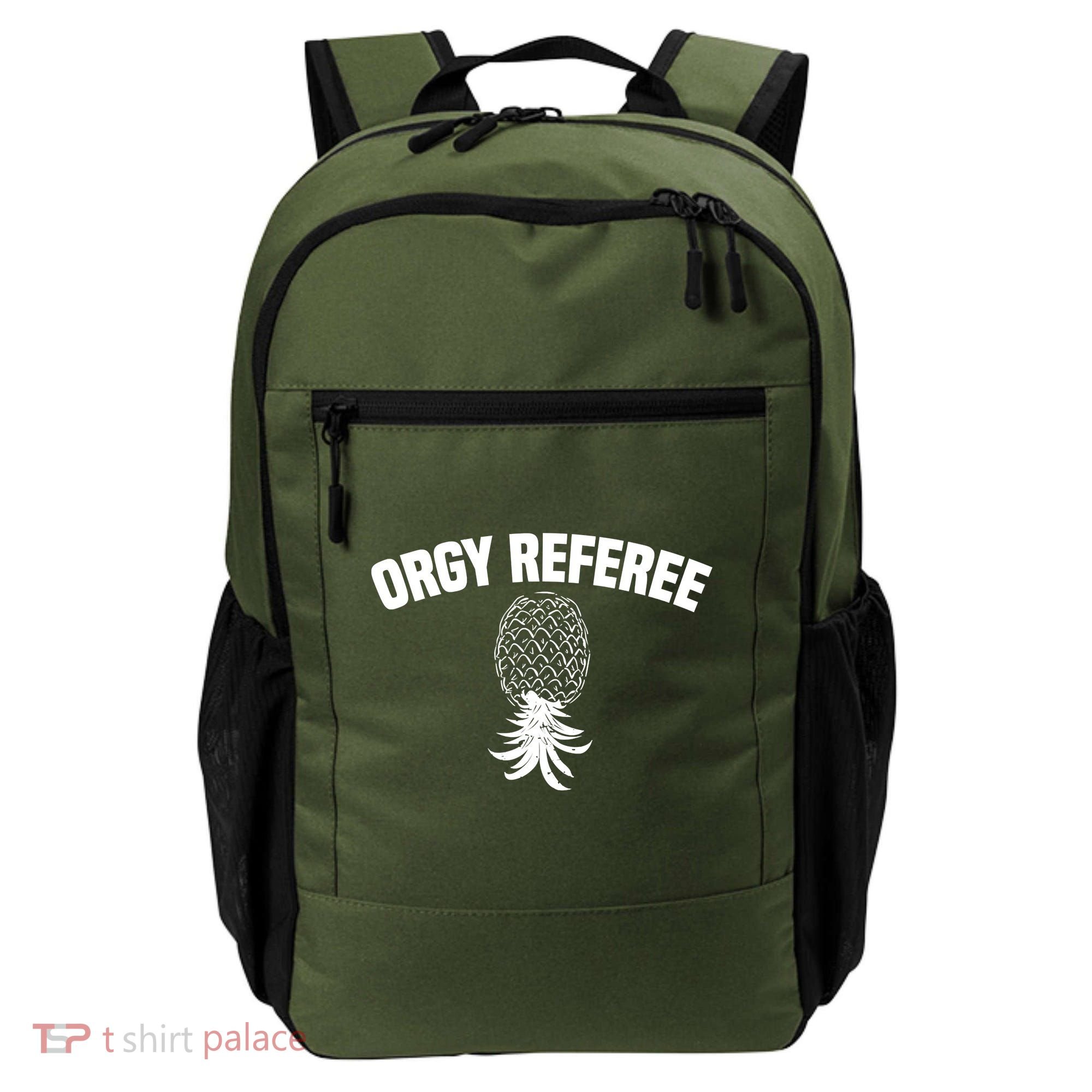 Upside Down Pineapple Group Sex Orgy Referee Swingers Backpack