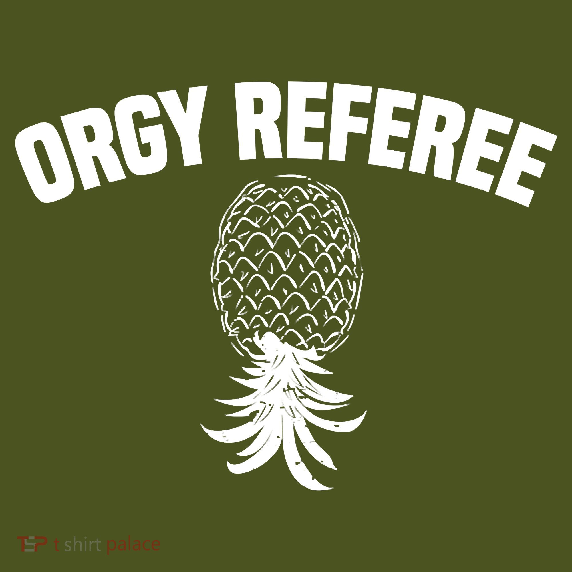 Upside Down Pineapple Group Sex Orgy Referee Swingers Mousepad